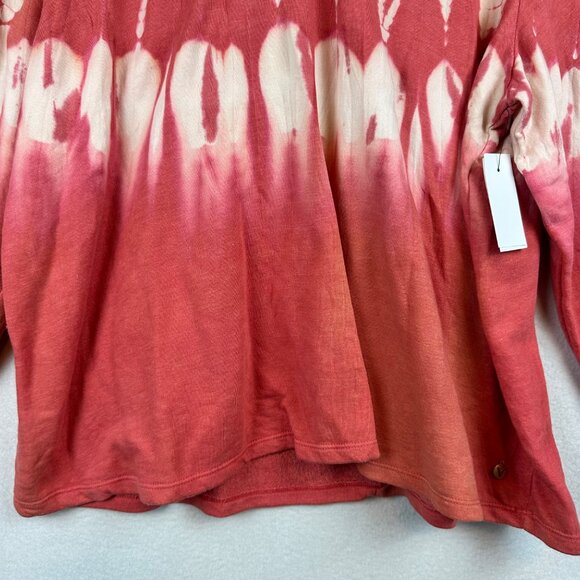 NWT LIVI by Lane Bryant Sweater 22/24 Tie Dye Hood Athleisure Lounge Beach 3X - Picture 5 of 12